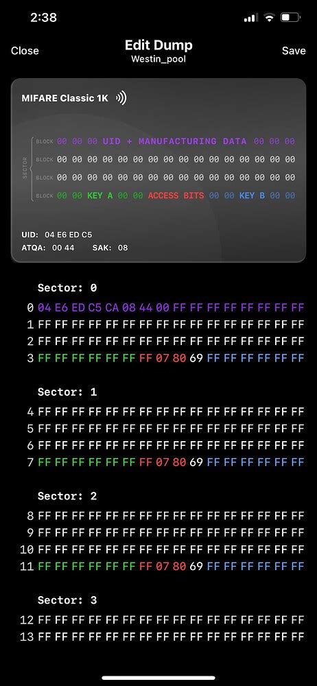 mifare key a and b